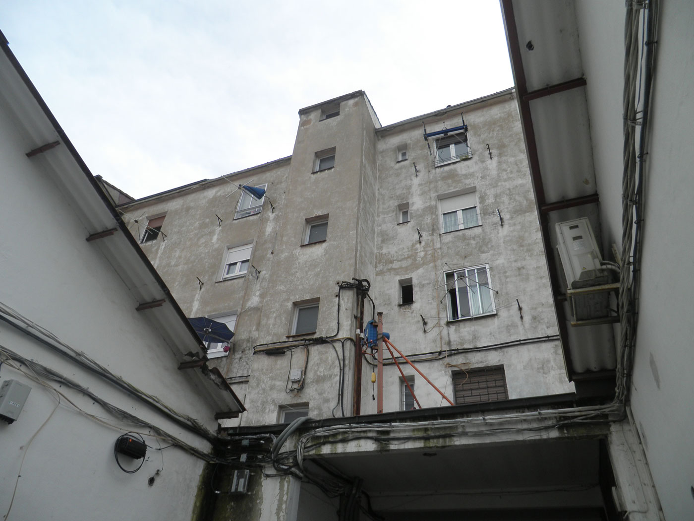 Reforma fachada exterior vitoria antes proyecto